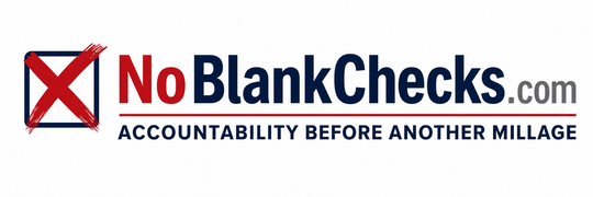 NoBlankChecks.com — Accountability Before Another Millage