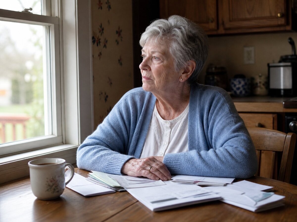 Senior woman at home